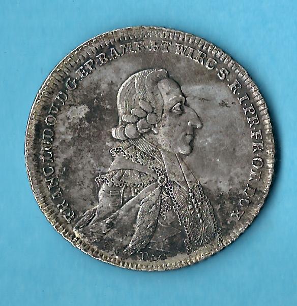  Bistum Würzburg 1 Thaler 1785 MP vz RR Münzenankauf Koblenz Frank Maurer AB 525   