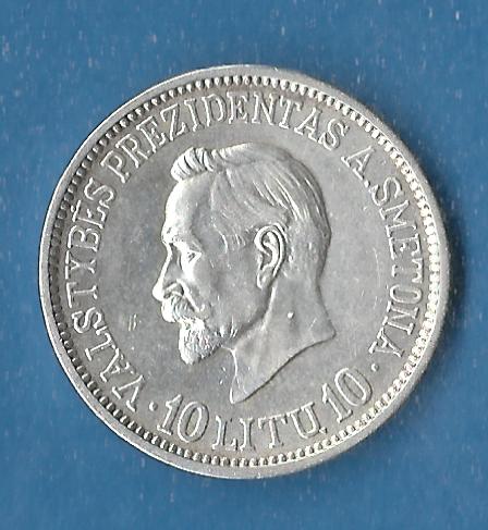  Litauen 10 Litu 1938 RR Münzenankauf Koblenz Frank Maurer AF803   