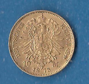  Preussen 10 Mark Wilhelm ( 1873 C sehr gutes ss-vz Gold Münzenankauf Koblenz Frank Maurer AF877   